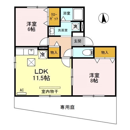 メゾン・フィエルテ A/B/Cの間取り