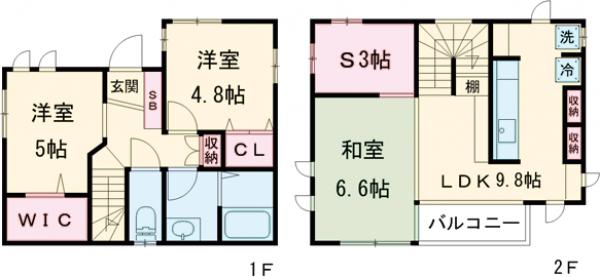 碑文谷４丁目戸建・1号室の間取り