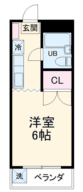 エンゼル杉田・110号室の間取り