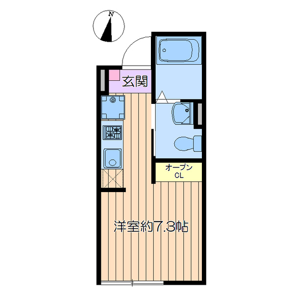 プアマエオレ・303号室の間取り