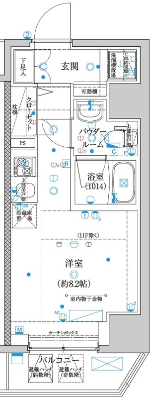 スパシエ オーブ 横浜の間取り
