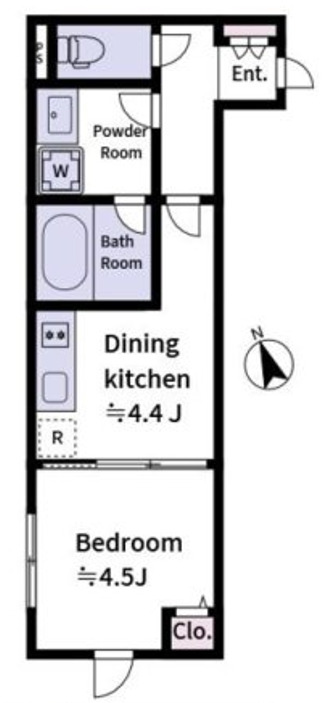 Laviere上中里の間取り