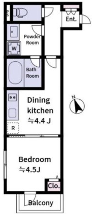 Laviere上中里の間取り