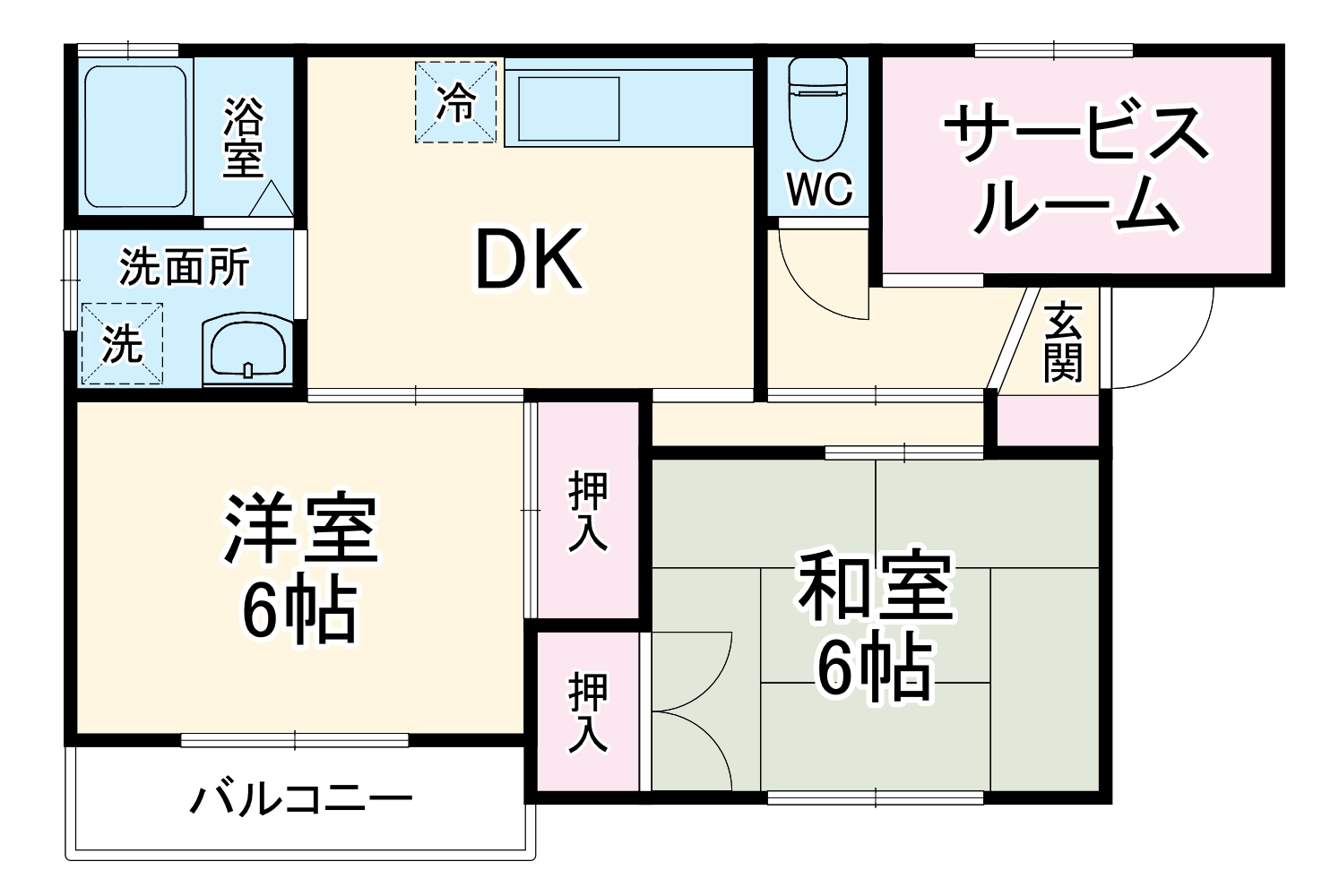 コムフォート20の間取り