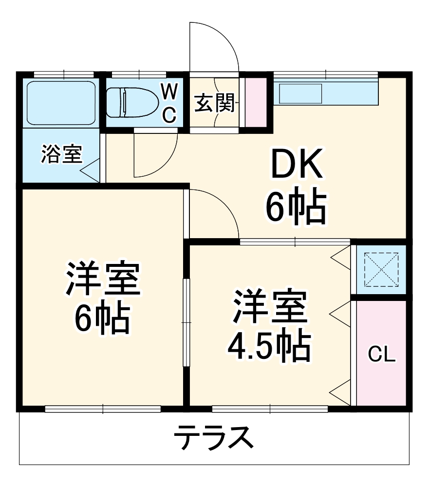 柿の木マンションの間取り