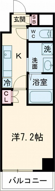 メトロステージ亀有の間取り