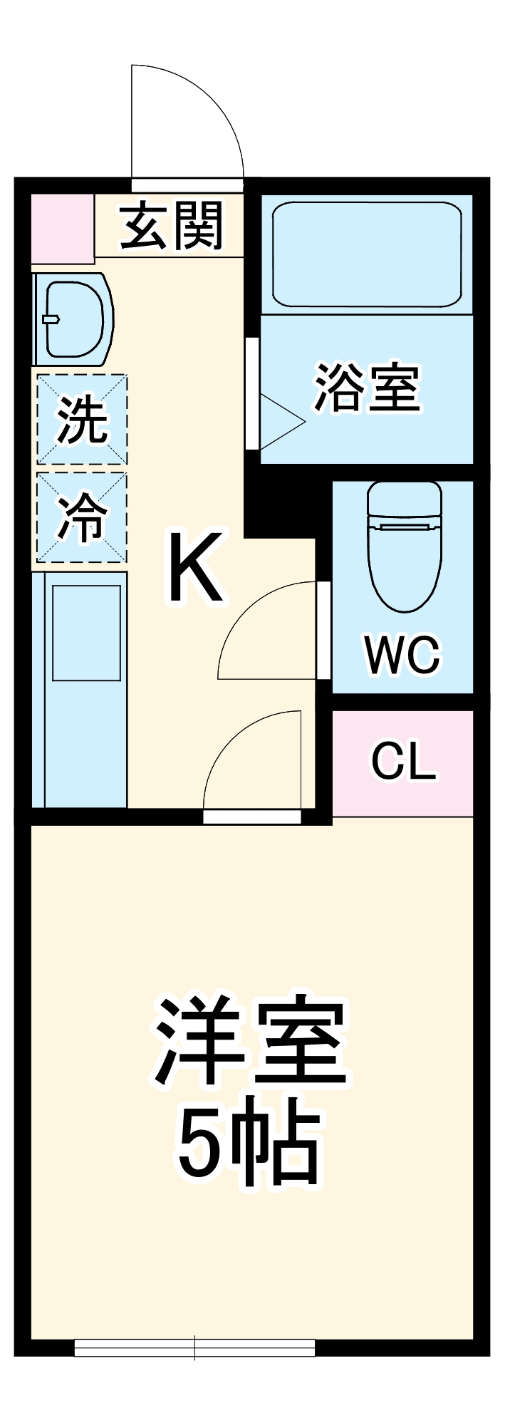 ラフィーネ二俣川・101号室の間取り