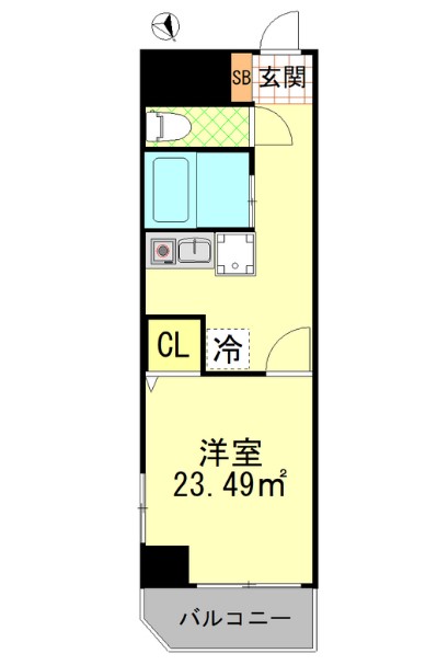 西蒲田さんろーどダイヤモンドマンション・321号室の間取り