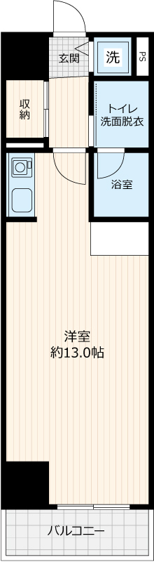八幡町の完工年月(2004年1月)築の賃貸マンションの間取り