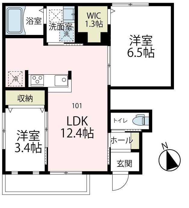 フロールB棟の間取り