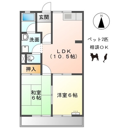 サンハイツⅠの間取り