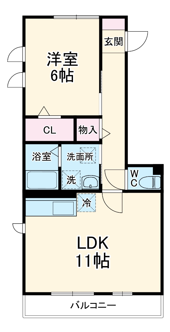 ドルフ安藤橋Ⅴの間取り