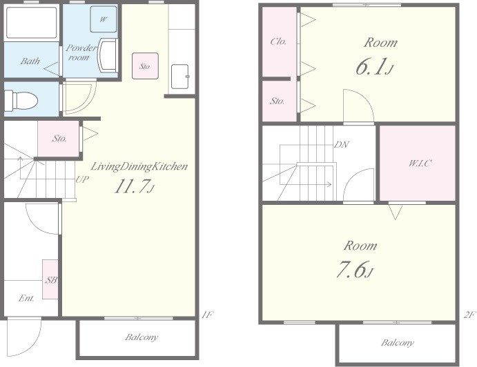 プロニティヴィラBの間取り