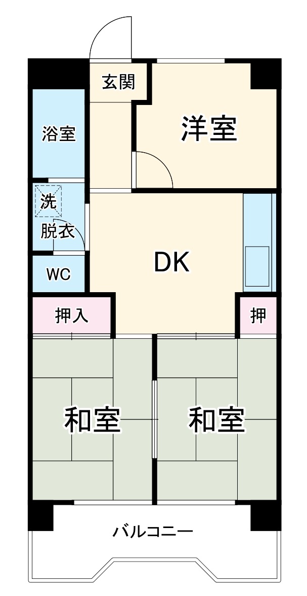 平子台マンションの間取り