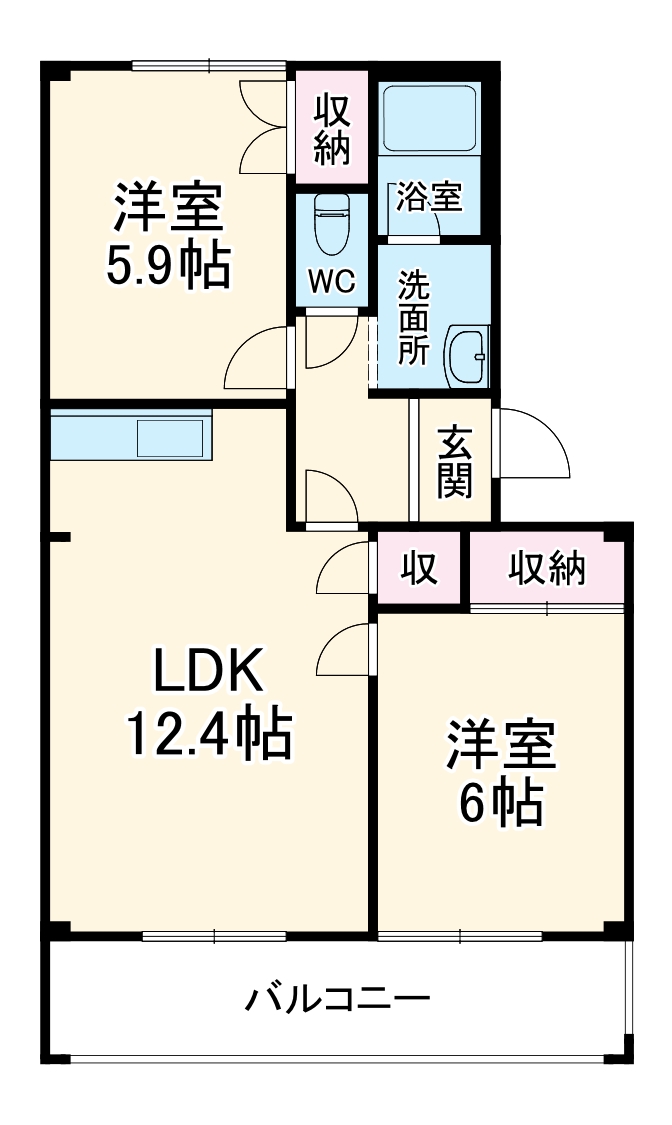 エクセルサンパレスの間取り