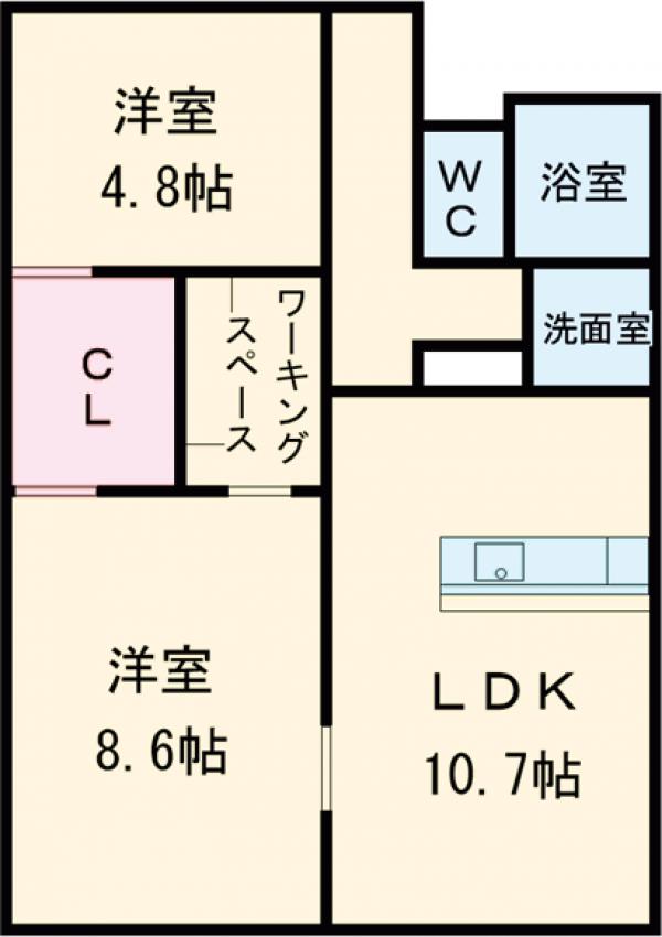 KTCマンションの間取り
