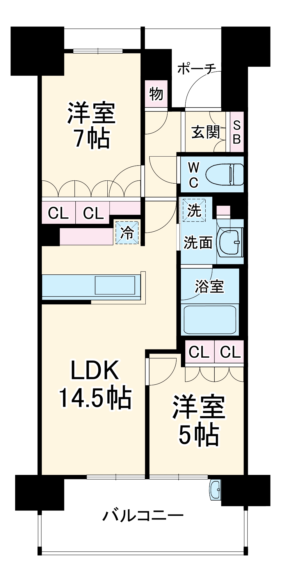 マストスクエア本山四谷通の間取り