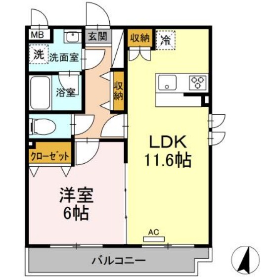 Y・Kレジデンス赤羽西の間取り