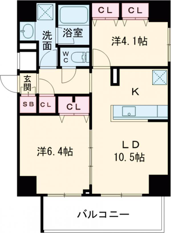 S-RESIDENCE板橋大山brim・402号室の間取り