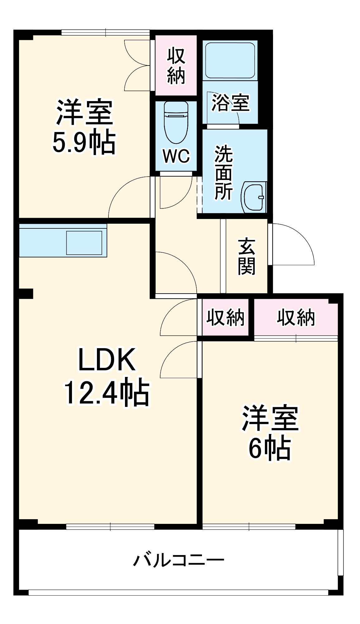 エクセルサンパレスの間取り