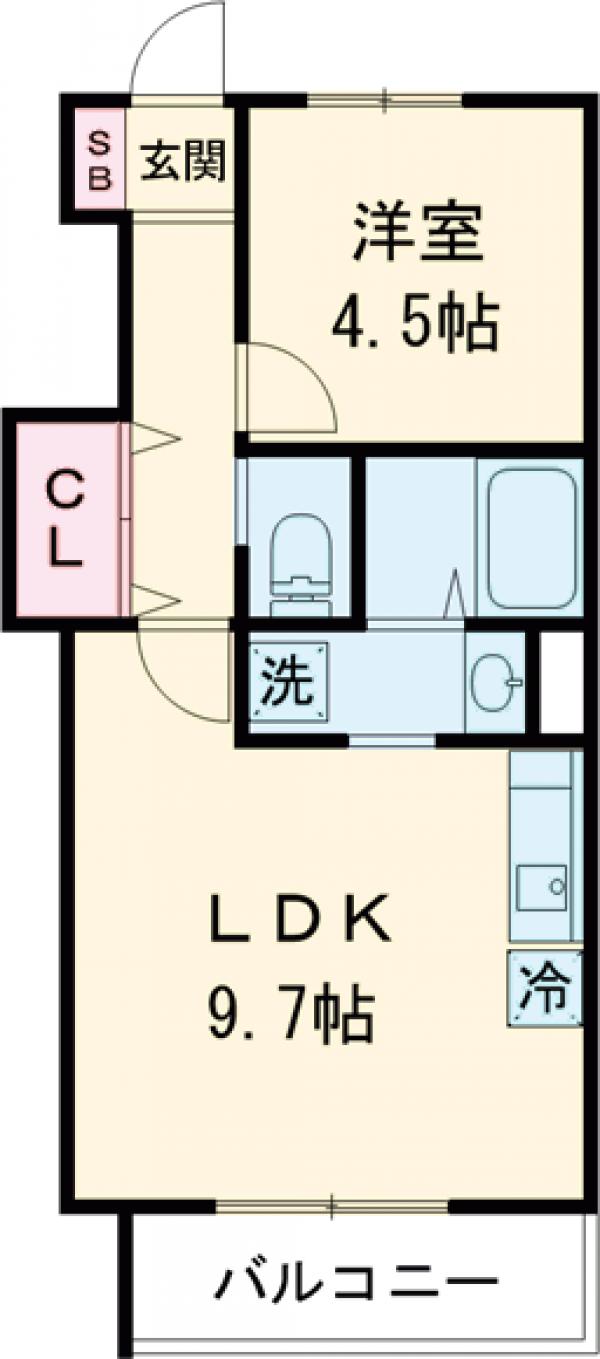 アールメゾン太清居・302号室の間取り