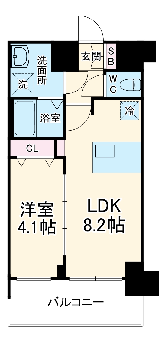 プレサンス桜山駅前アフォードの間取り