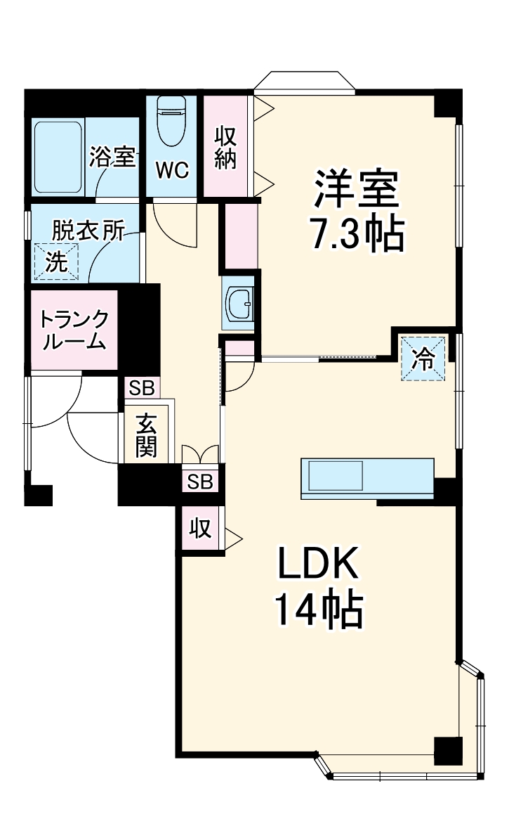 大門ビル・201号室の間取り