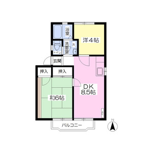 エスポワール MANBA D棟の間取り