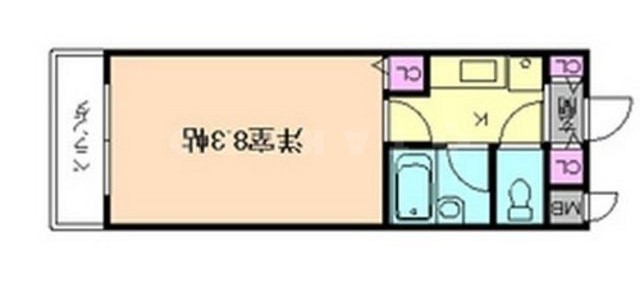 フェスタ天神の間取り