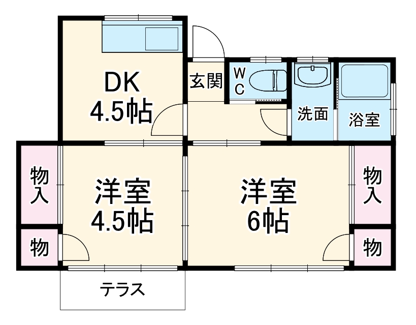 加藤様貸家東の間取り