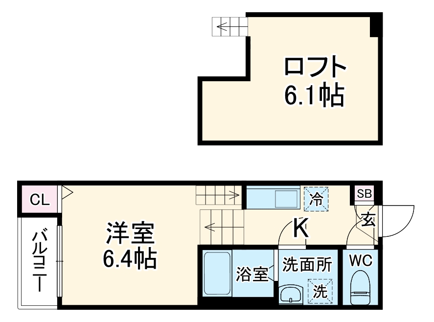 Rivera庄内緑地の間取り