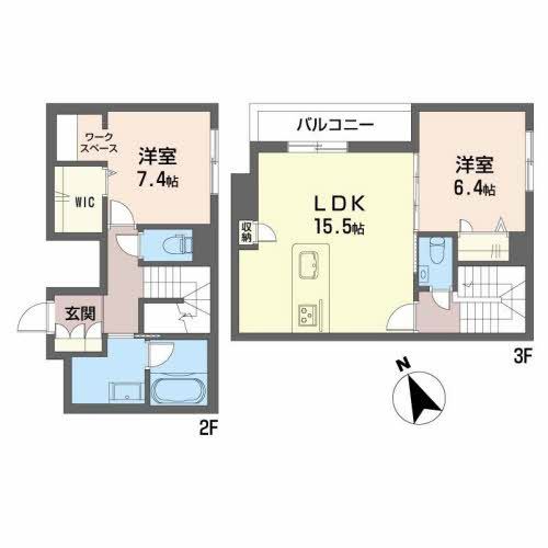 ベルフィオーレKの間取り