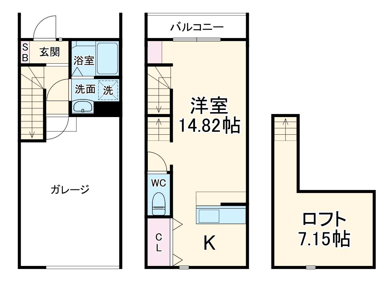 ポスィドーナスの間取り