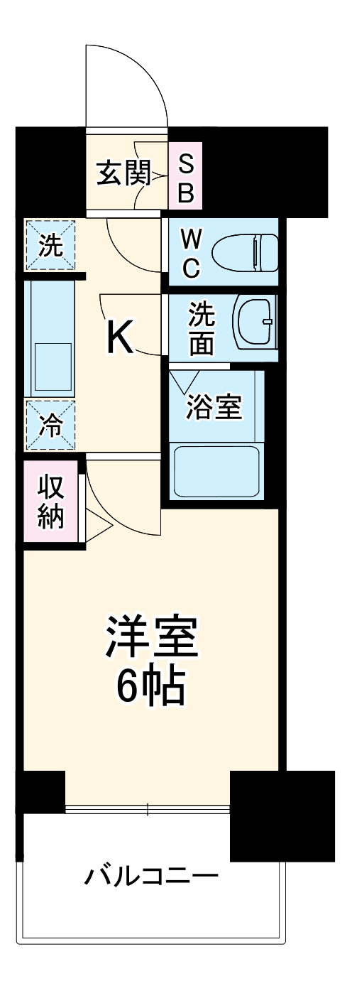 プレサンス桜山駅前アフォードの間取り