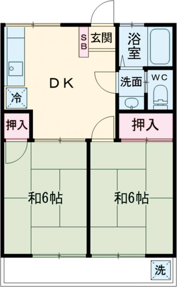 コーポ佐伯の間取り