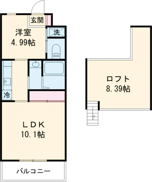 サンガーデン光・303号室の間取り