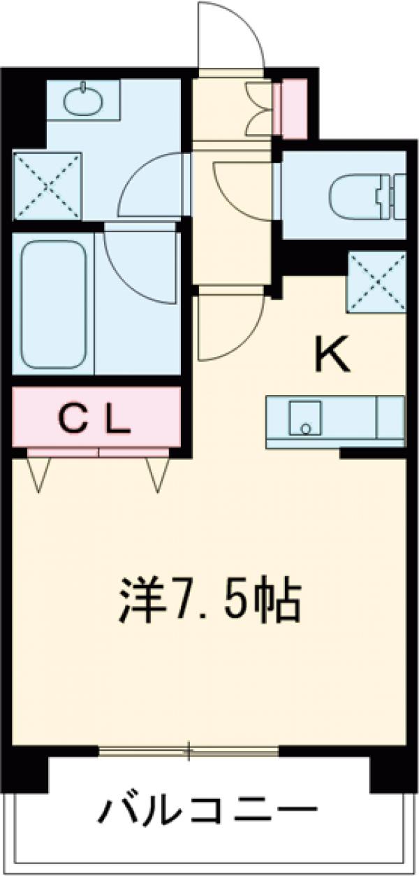プレール・ドゥーク新宿御苑Ⅱ・305号室の間取り