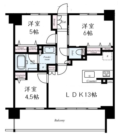 プレサンスロジェ京都西大路の間取り
