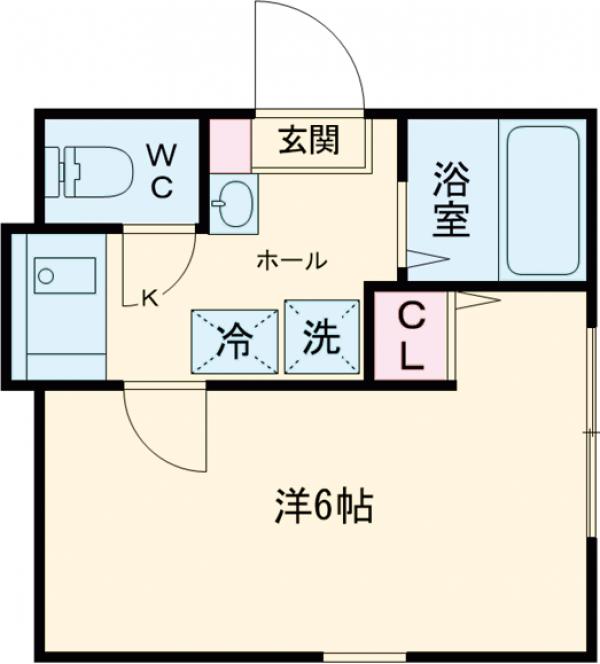 グランクオール三ノ輪・203号室の間取り