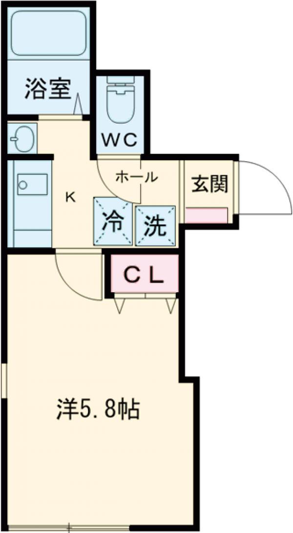 グランクオール三ノ輪・302号室の間取り