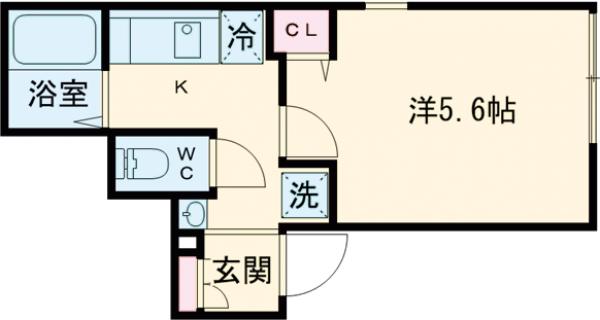 グランクオール三ノ輪・401号室の間取り
