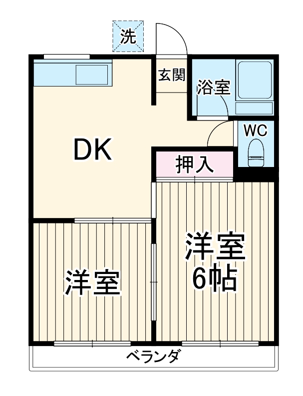 グリーンコーポ第一の間取り