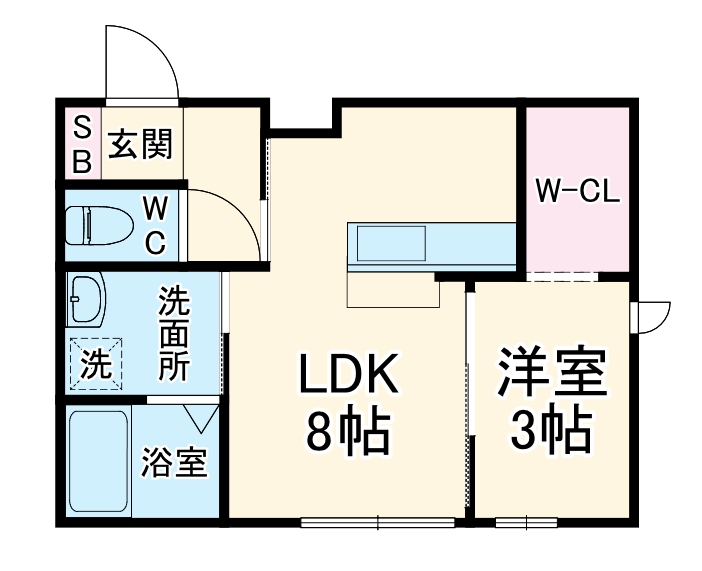 RAMBLE B棟の間取り