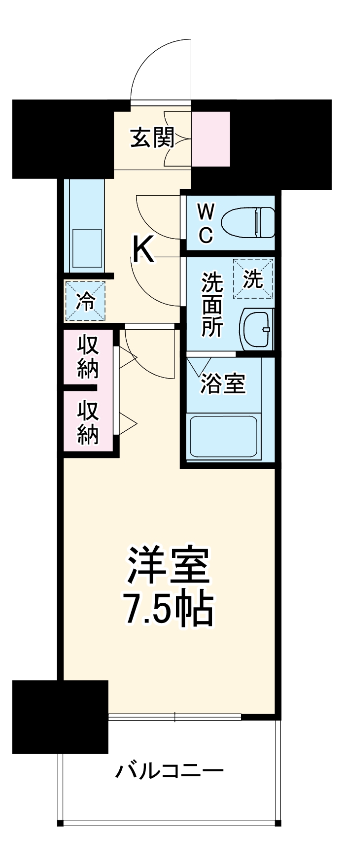 S-RESIDENCE豊田avanta・403号室の間取り