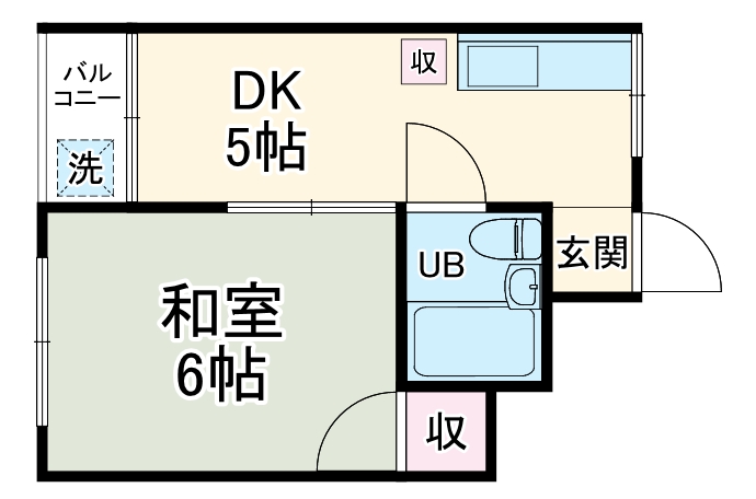大野第二コーポの間取り