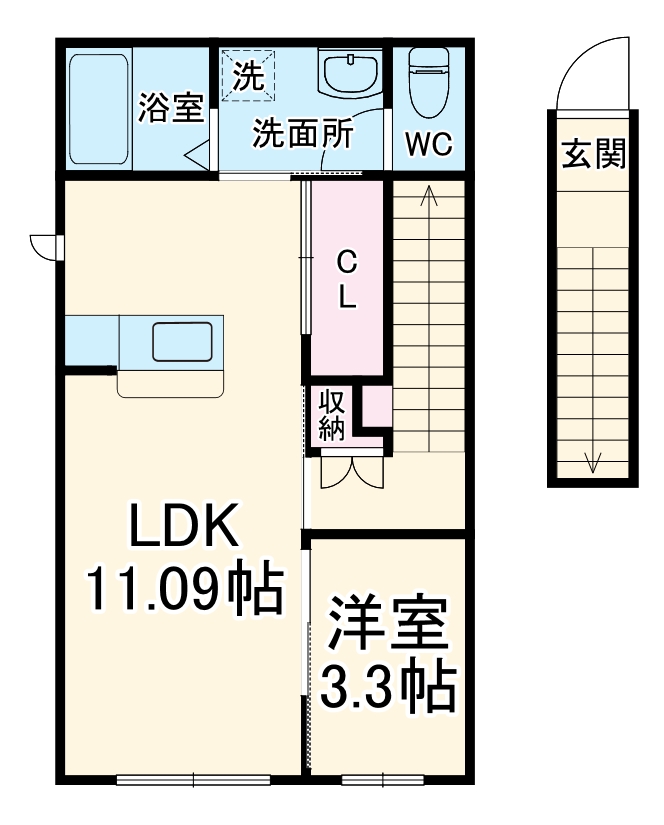RAMBLE A棟の間取り