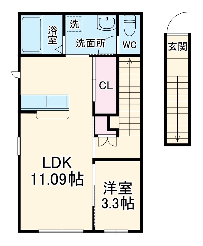 RAMBLE A棟の間取り