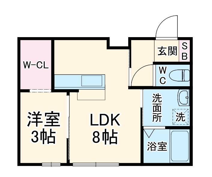 RAMBLE B棟の間取り