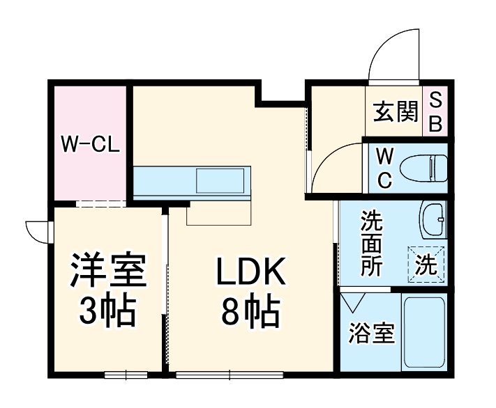 RAMBLE B棟の間取り