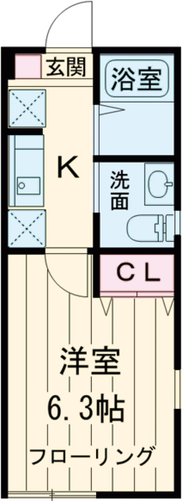 ＳＴＡＧＥ駒沢公園・303号室の間取り